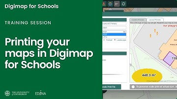 Printing your maps in Digimaps for Schools