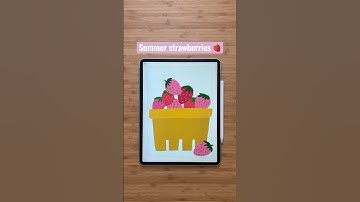 Procreate art🍓 #art #artshorts #arttutorial #procreate #create #drawing #easyart #artwork #fyp