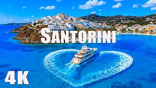 Santorini 4K | Spectacular Sunset & Legendary Blue Domes | Deep House Chill Music