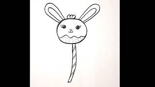 How to draw an Easter cake  Pop|Easy drawing for kids and toddler|@chikiart
