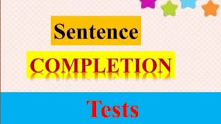 Sentence completion test