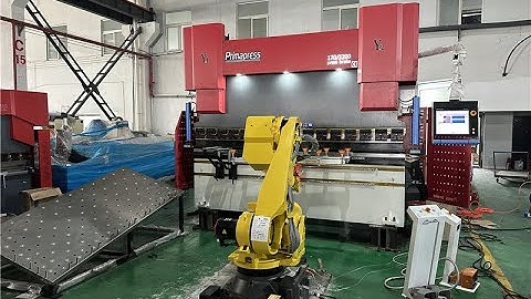 Delem Da69t 8+1 axis cnc pump driven press brake with 8+1 axis and FANUC robot arm