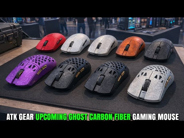 ATK Gear Upcoming Ghost Carbon Fiber Gaming Mouse Lineup Showcased