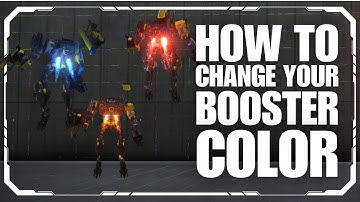 How to change your boosters color in Armored Core 6