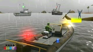 speedboat polisi penjaga pantai 🚔 American Boat Lifeguard Rescue Games screenshot 1