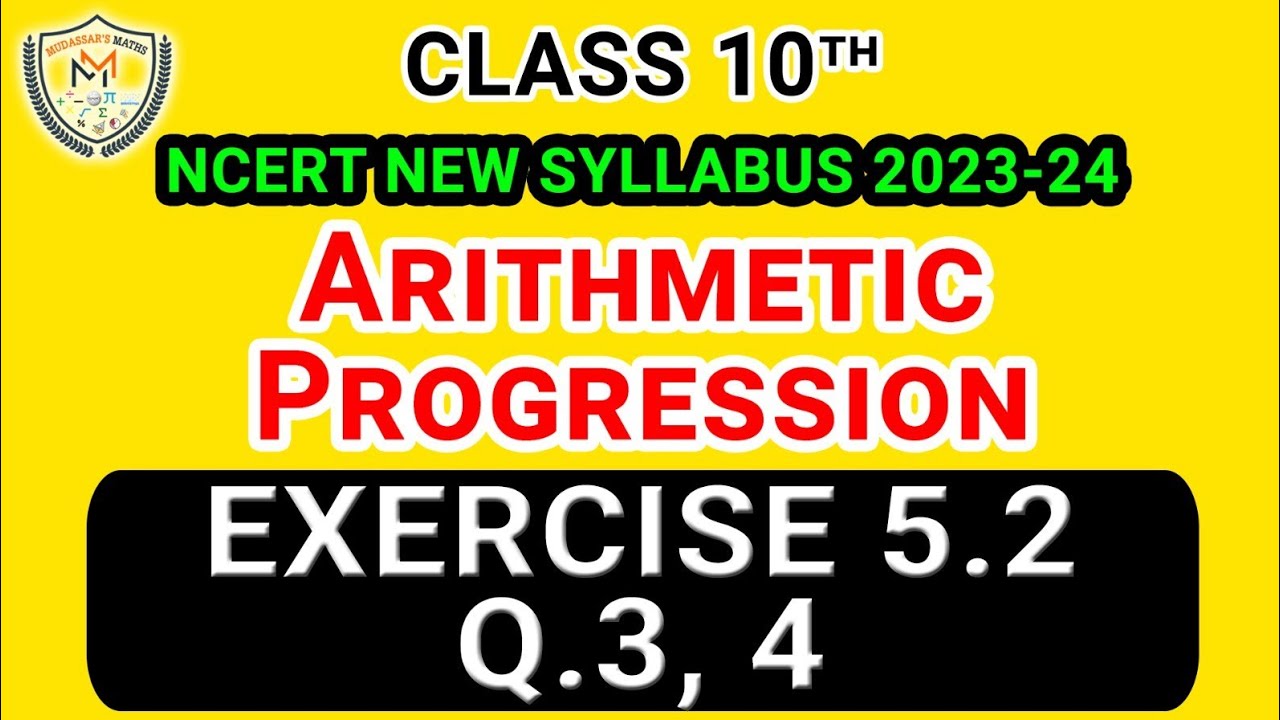 Class 10th | Arithmetic Progression| Exercise 5.2 Q No 3 & 4 NCERT CBSC ...