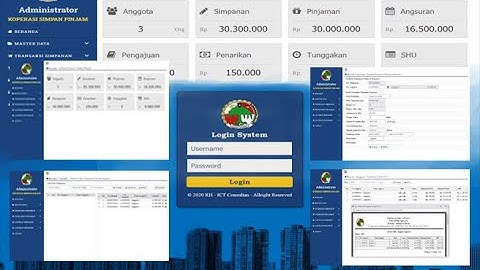 Aplikasi Koperasi Simpan Pinjam Berbasis Web (PHP OOP MVC & MySQL) + Javascript
