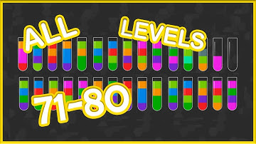 Water Sort Puzzle 71-80 ALL levels walkthrought