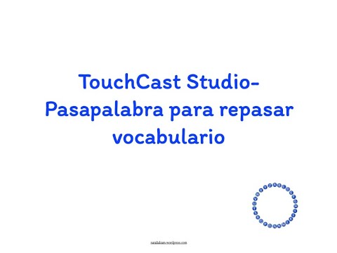 TouchCast Studio- Pasapalabra para repasar vocabulario - YouTube