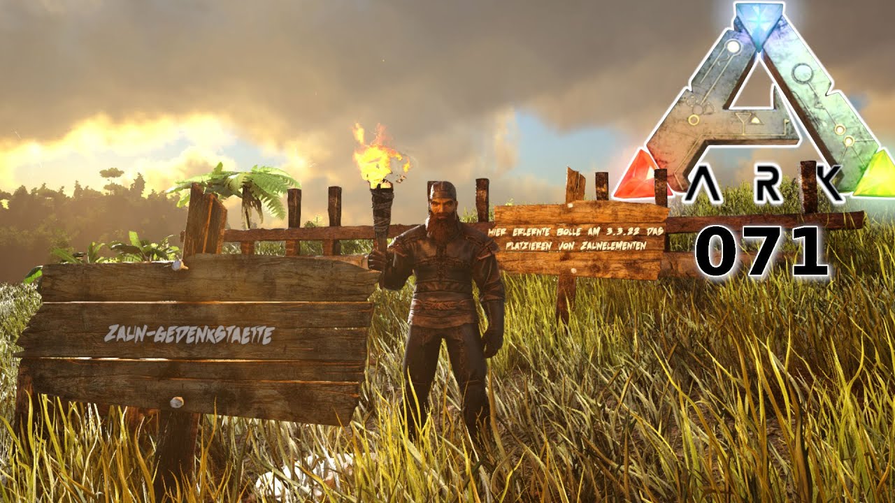 Let's Play Ark 071 Zaun Gedenkstätte YouTube
