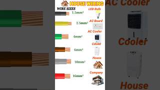 House Wiring Wire Size #electrical #housewiring #size