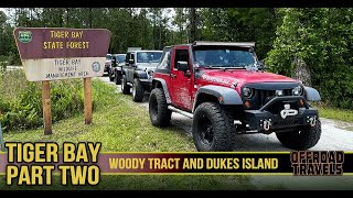 Easy Jeep ride through TIGER BAY - PART TWO. The Woody Tract and Dukes Island.