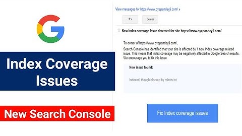Index Coverage Issues By Google Search Console [Hindi]