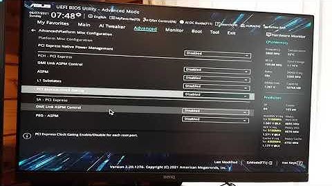 ArcoLinux : 2048 Bios Uefi settings of Asus Prime Z490-A - all settings + the choices I make
