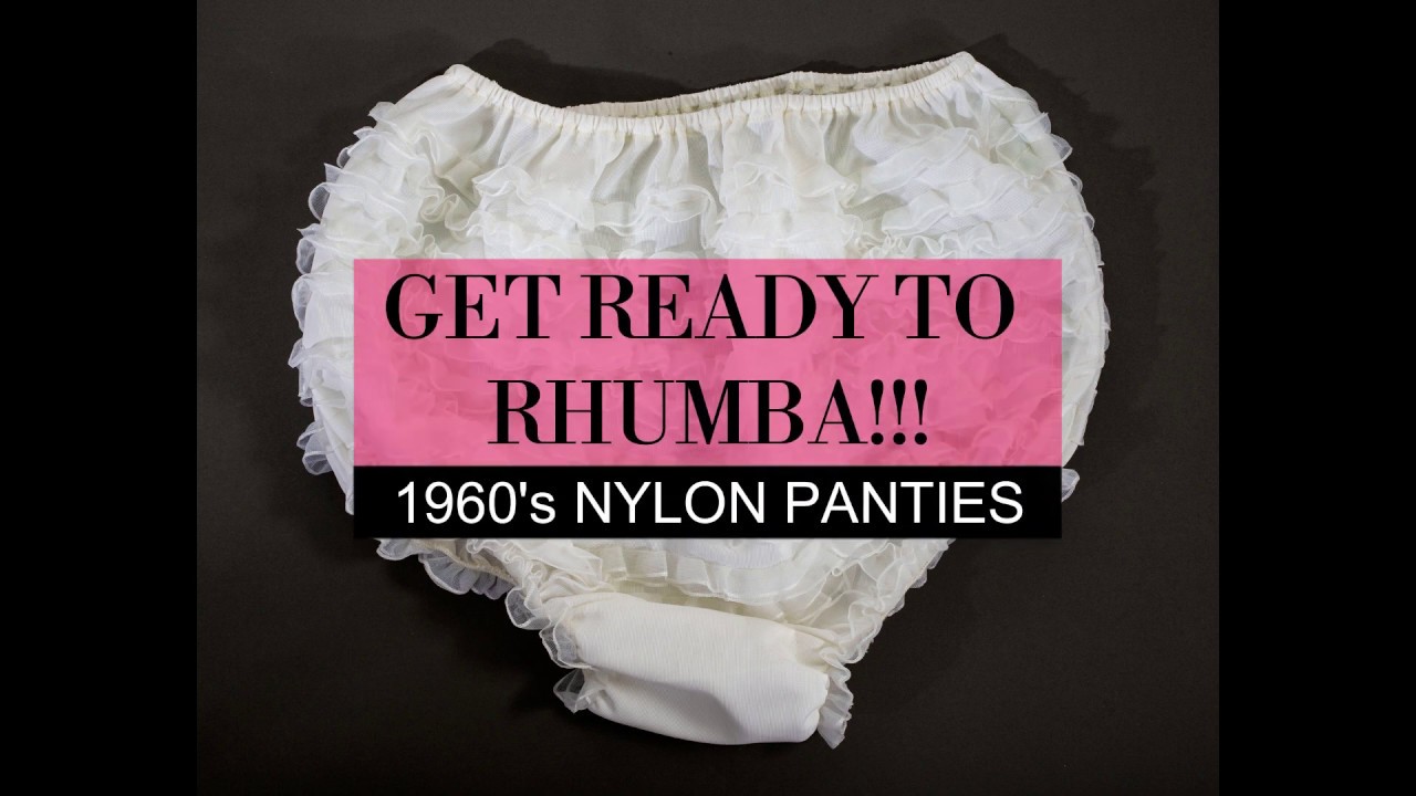 Lets get ready to Rhumba with these frilly nylon tennis knickers!  1960's vintage Rhumba panties.