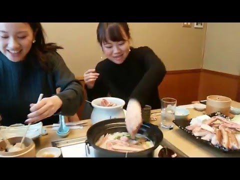 １６年、Ｃ大学生カナダ留学カニ送別会２