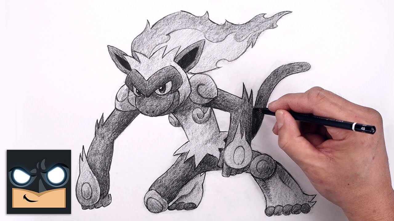 How To Draw Infernape  Pokemon Sketch Tutorial Step by Step  YouTube