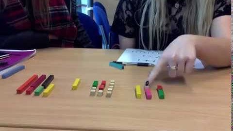 Number bonds to 10 using cuisenaire rods