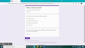 Assignment using Forms on Google Classroom