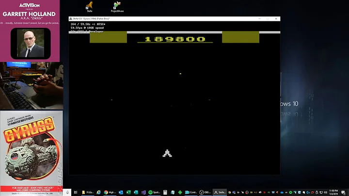 Gyruss - Atari 2600 EMU - Game 1 - 358,100