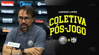 Entrevista | Pós-jogo Operário 3x0 CRB - 27ª rodada Campeonato Brasileiro Série B - Luizinho Lopes