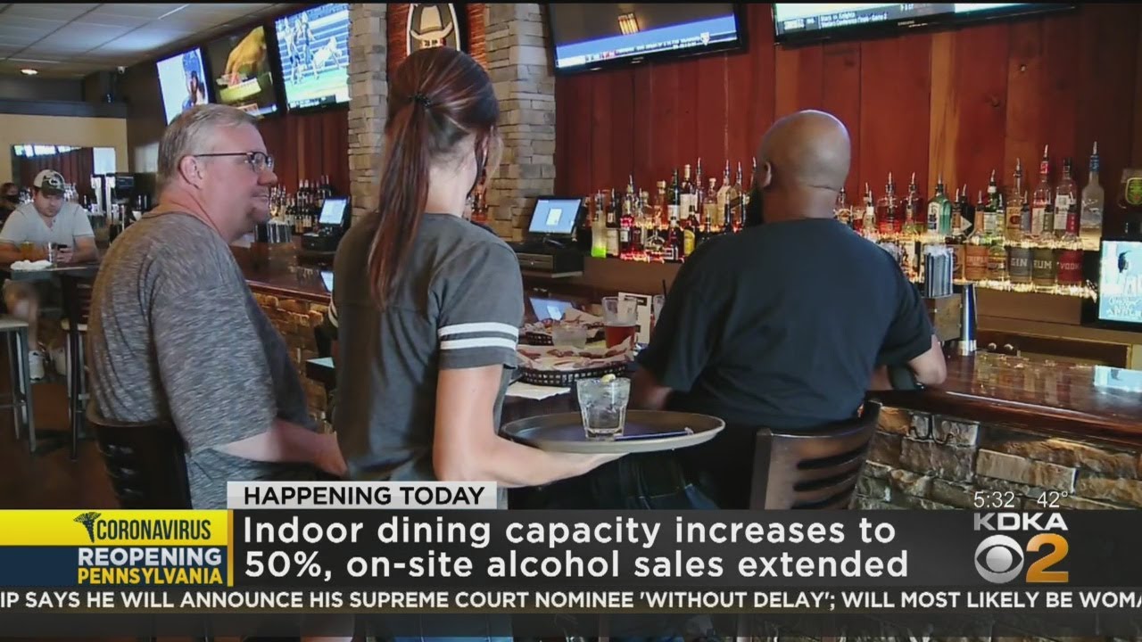 In-Person Dining Capacity Limits Raised To 50%