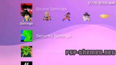 PSP Theme Dragonball_2 PSP-Themes.NET