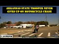 Trooper pushes his patrol car to the limit - HIGH SPEED CHASE with motorcycle ends in VICTORY