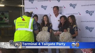 American Airlines Throws Tailgate Party For The Rams