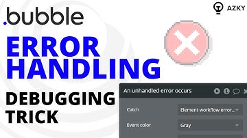 Error handling in Bubble | Create a log with a reusable element