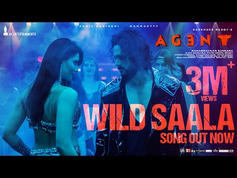 Wild Saala Video Song [4K]| Agent | Akhil Akkineni | Urvashi Rautela|Surender Reddy|Bheems Ceciroleo