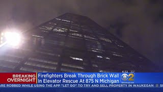 6 Rescued After Hours Trapped In Elevator At Former Hancock Building