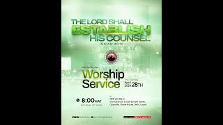 Sunday Worship Service | THE LORD SHALL ESTABLISH HIS COUNSEL | April 28th, 2024