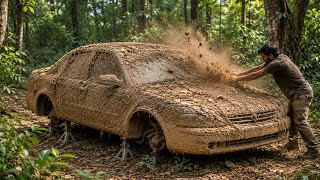 We Found a Car Buried in the Deep Forest for Years Recovered It, and Brought It Back to Life!