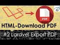 Laravel Export HTML to PDF π
