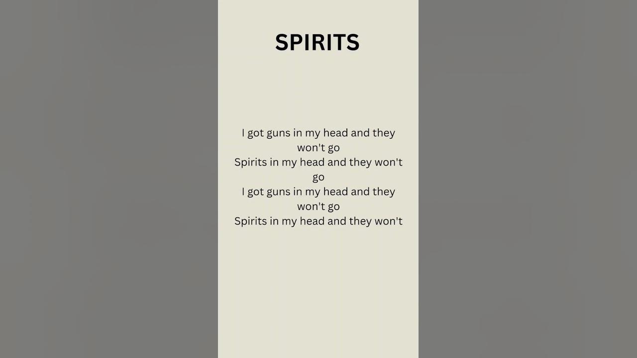 Spirits 🫶 The Strumbellas #shorts #viral #lyrics