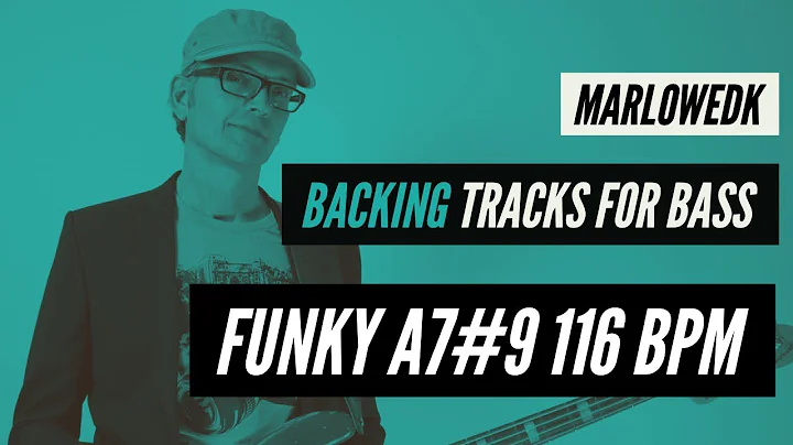 Funky Backing track for bass A7#9, 116 bpm