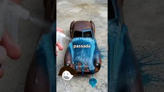 Olha só a transformação desse carro enferrujado com apenas um spray! #curiosidades #diy #dicas
