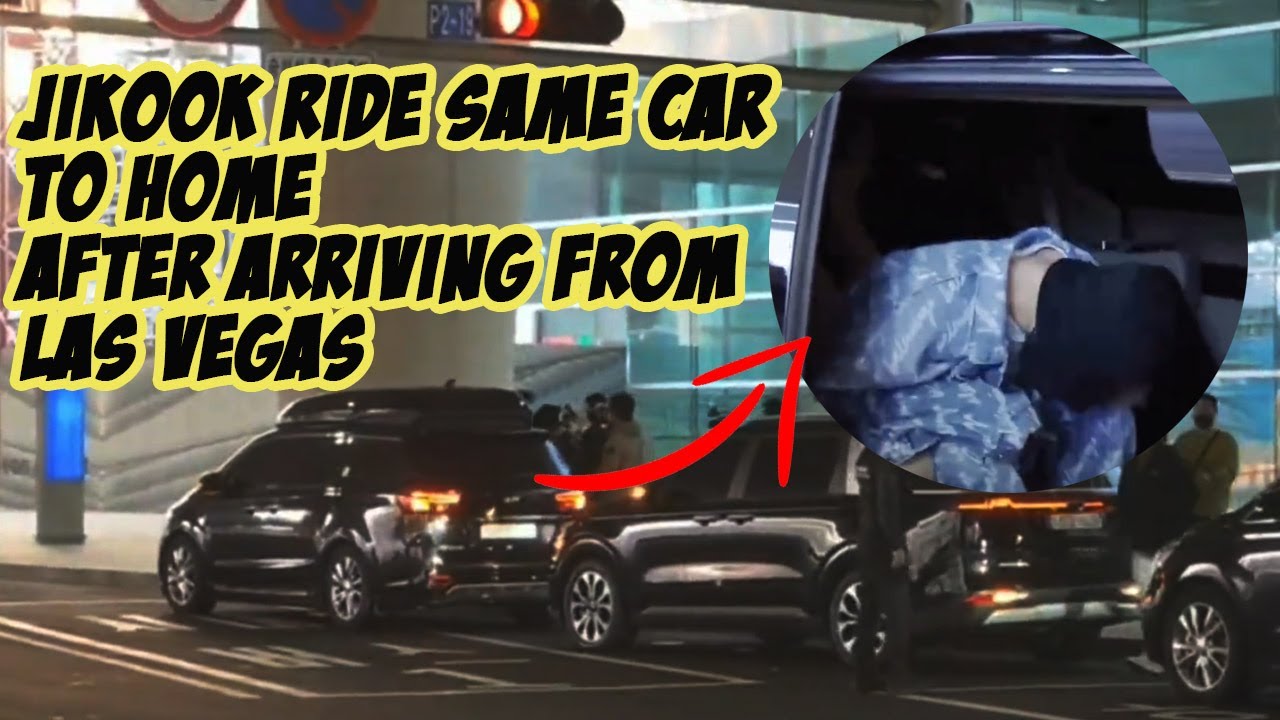 Jikook/Kookmin (Jungkook And Jimin) Ride In The Same Car Again After Arriving From Las Vegas