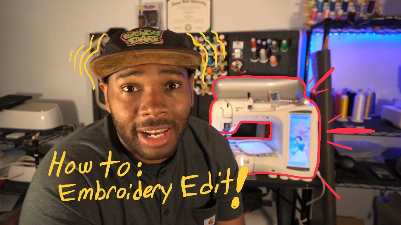 HOW TO EMBROIDER: Embroidery Edit feature on the Brother Duetta 4500D