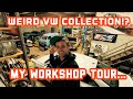 Jamies workshop tour  weird volkswagen collection