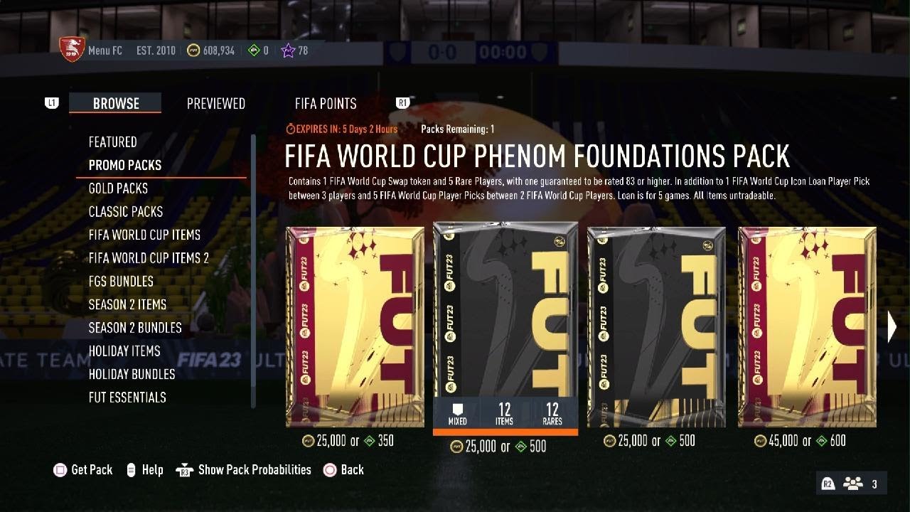 FIFA World Cup Phenom Foundation Pack