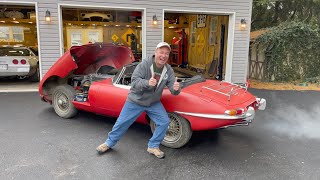 Original 1966 Jaguar EType  First Start in 52 Years!  Episode 17