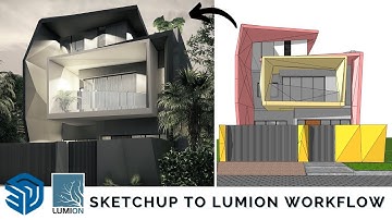 3d Modern House Design Modeling in Sketchup and Lumion | Sketchup to Lumion Tutorial