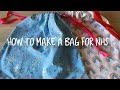 How to make a Drawstring Bag to give to the NHS (tutorial)