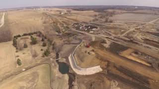 Highway 100 Extension Project March 24 2017 Cedar Rapids Iowa Godbersen-Smith Construction Co.