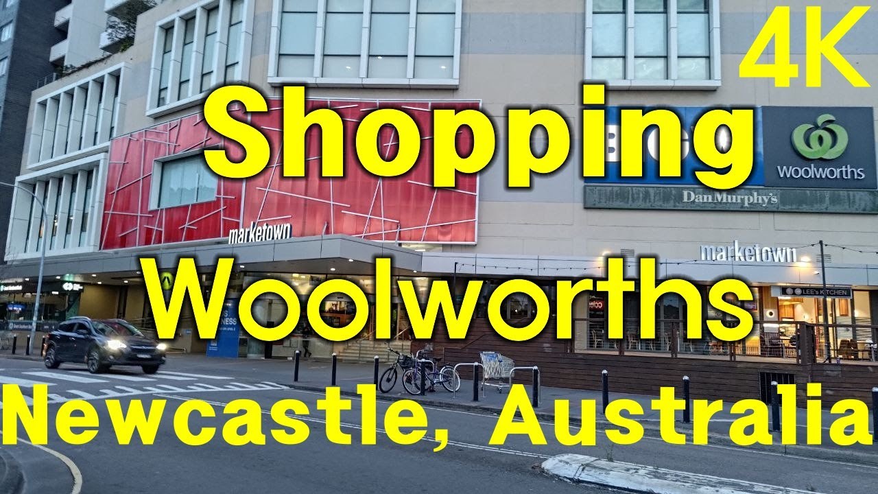 Shopping Woolworths, Marketown Shopping Centre, Newcastle, Australia - 4k