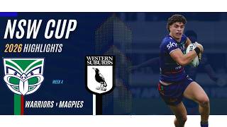 Warriors v Magpies | NSW Cup 2026 | Rd 4 HIGHLIGHTS