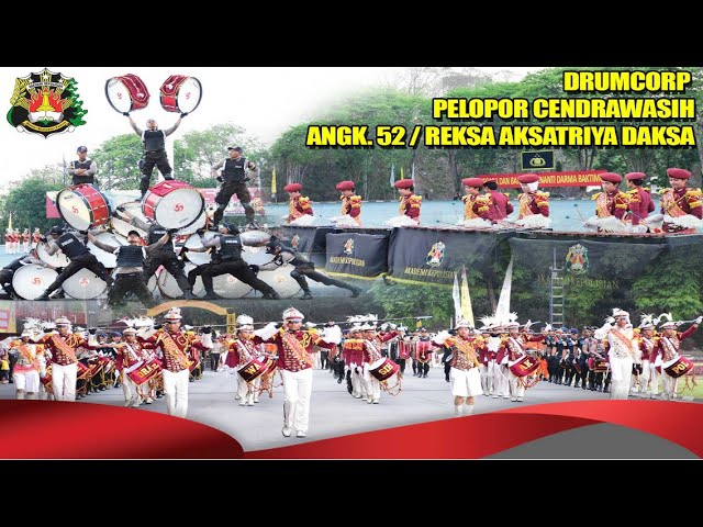 DISPLAY DRUMCORPS CENDERAWASIH AKPOL ANGK. 52 / RAD PADA PEMBUKAAN PORSIMAPTAR XIX 2019 class=