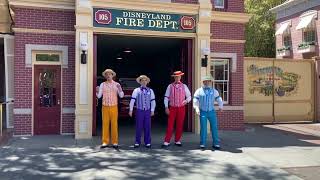 Dapper Dans at the Town Square Fire Station in Disneyland [2024]